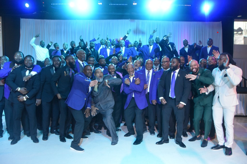 Pi Kappa alumni celebrating the 50th anniversary